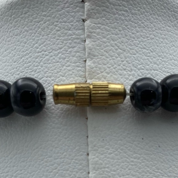 Artisan Vintage African Wood Ceramic Glass Tribal Bohemian Necklace - Picture 10 of 11